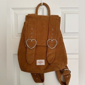 Valfre Corduroy Heart Backpack